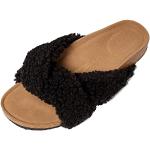 Sandali artigianali larghezza E eleganti neri numero 33,5 per Donna 