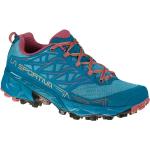 Scarpe larghezza E blu numero 36,5 in microfibra impermeabili trail running per Donna La Sportiva Akyra 