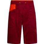 Shorts rossi M di cotone Bio per l'estate per Uomo La Sportiva Bleauser 