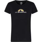 Magliette & T-shirt scontate nere L di cotone mezza manica con manica corta per Donna La Sportiva 