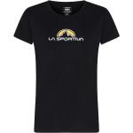 Magliette & T-shirt scontate nere L di cotone mezza manica con manica corta per Donna La Sportiva 