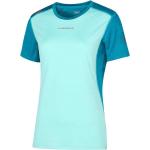 Magliette & T-shirt scontate blu L in poliestere per l'inverno mezza manica con manica corta per Donna La Sportiva Seat 