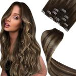 Extension naturali per capelli biondi con capelli veri per Donna edizione professionali LaaVoo 