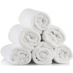Asciugamani bianchi in microfibra 12 pezzi da bagno 