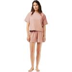 T-shirt pigiama scontate rosa M taglie comode di cotone per Donna Lacoste 