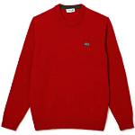 Pullover rossi 4 XL in jersey maculati traspiranti per Uomo Lacoste 