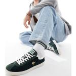 Sneakers stringate larghezza E scontate verdi numero 44,5 di gomma antiscivolo Lacoste 