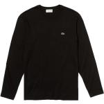 Magliette & T-shirt nere S di cotone con scollo tondo mezza manica con scollo rotondo per Uomo Lacoste 