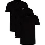 Magliette & T-shirt Slim Fit nere M di cotone traspiranti per Uomo Lacoste 