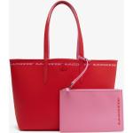 Borse a mano rosse in PVC per Donna Lacoste 