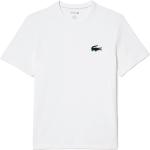 Magliette & T-shirt scontate bianche XL di cotone mezza manica con scollo rotondo per Uomo Lacoste 