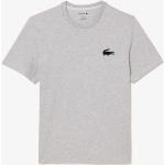 Magliette & T-shirt grigie S di cotone mezza manica con scollo rotondo per Uomo Lacoste 