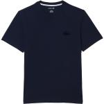 Magliette & T-shirt scontate blu XL di cotone mezza manica con scollo rotondo per Uomo Lacoste 