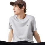 Magliette & T-shirt scontate grigie S di cotone mezza manica con scollo rotondo per Uomo Lacoste 
