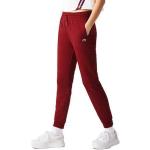 Pantaloni rossi S di cotone Bio con elastico per Donna Lacoste 