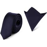 Cravatte slim blu navy per cerimonia per Uomo Ladeheid 