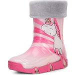 Stivali larghezza E rosa numero 36 di gomma da pioggia per bambini Ladeheid 