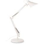 Lampade moderne bianche in metallo da scrivania compatibile con E27 Ideal Lux 