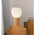 Lampade da tavolo design scontate moderne bianche di legno compatibile con E14 Searchlight 