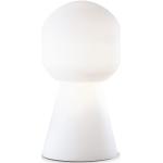 Lampade moderne bianche di vetro da tavolo compatibile con E27 Ideal Lux 
