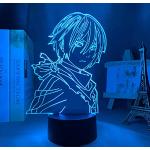 Lampada illusione 3D Luce notturna a LED Anime Noragami Yato Figura per camera da letto Arredamento Luce Compleanno Regalo di Natale Manga Noragami Lampada da tavolo Acrilico