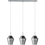Lampadari moderni argentati in acciaio compatibile con E27 Eglo 