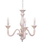Lampadari classici rosa chiaro di legno compatibile con E14 