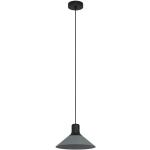 Lampadari industriali neri in metallo compatibile con E27 Eglo 
