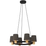 Lampadari moderni cappuccino di legno compatibile con E27 Eglo 