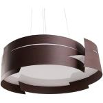 Lampadari moderni marroni in metallo da cucina compatibile con E27 Hofstein 