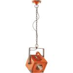 Lampadari industriali arancioni in metallo per camerette compatibile con E27 Ferroluce 