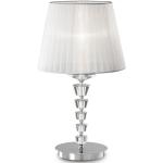 Lampade da tavolo classiche bianche in metallo compatibile con E14 Ideal Lux 