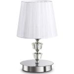 Lampade da tavolo classiche bianche in metallo compatibile con E14 Ideal Lux 