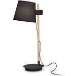 Lampade nere di legno da scrivania compatibile con E27 Ideal Lux 