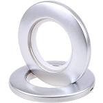 colore: Bianco WCIC 32 pezzi anello di silenziosità sulla scala Anelli per tenda in plastica con occhielli anelli di sospensione 40 mm diametro interno integrato 