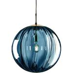 Lampadari industriali blu di vetro da cucina compatibile con E27 