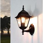Lanterna rustica da esterno Tirol antica stile retrò nera impermeabile IP44 E27 ideale per: cortile luce illuminazione ingresso giardino