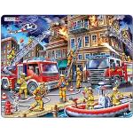 Puzzle incorniciati per bambini pompieri 