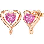 Set orecchini rosa in argento per Donna 