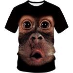 Magliette & T-shirt 3 XL taglie comode in poliestere lavabili in lavatrice mezza manica con animali per Uomo 