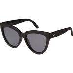 Le Specs Liar Lair Black Rubber Cat Eye Sunglasses Taglia unica Nero