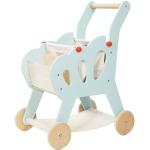 Le Toy Van - Honeybake Wooden Shopping Trolley With Detachable Bag, Supermarket Pretend Play Food Shop