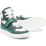 Sneakers alte larghezza A scontate verde scuro numero 40 di gomma con stringhe per Donna Dsquared2 