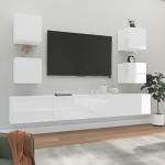 Mobili porta-TV classici moderni bianchi di legno 