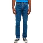 Jeans elasticizzati scontati blu scuro L di cotone per l'estate per Uomo Lee Brooklyn 
