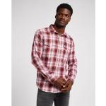 Lee Clean Western Long Sleeve Shirt Rosso L Uomo