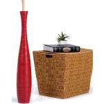 Vasi alti scontati rossi di legno illuminati diametro 70 cm 70 cm Leewadee 