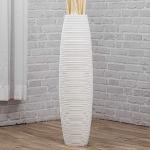 Vasi alti scontati bianchi di legno illuminati diametro 70 cm 70 cm Leewadee 