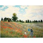 Quadri a tema  papavero con fiori Legendarte Claude Monet 