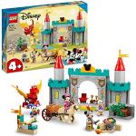 LEGO Disney Topolino e i suoi Amici Paladini del Castello, Set con Edificio con Torri da Costruire, Cavallo, Drago Giocattolo e 4 Minifigure, Giochi per Bambini e Bambine da 4 Anni in su 10780
